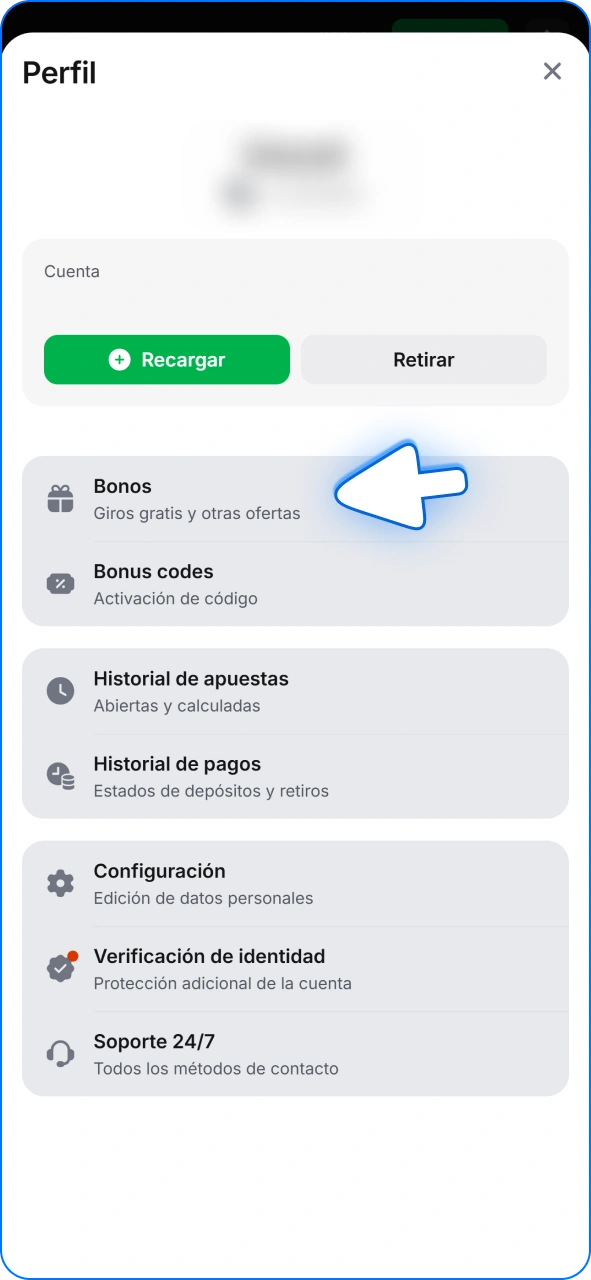 Consulta la sección de bonos en tu cuenta de 1w.