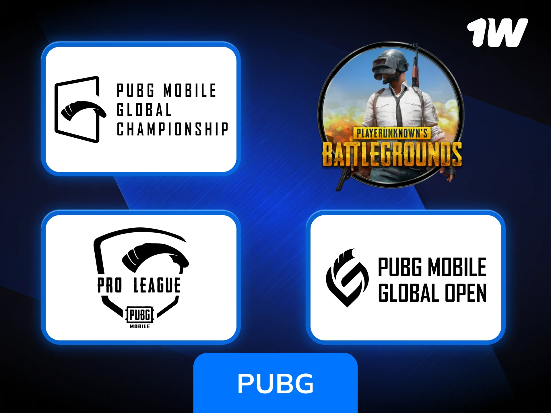 Apuesta en vivo a PUBG Mobile en 1w para vivir la emoción.