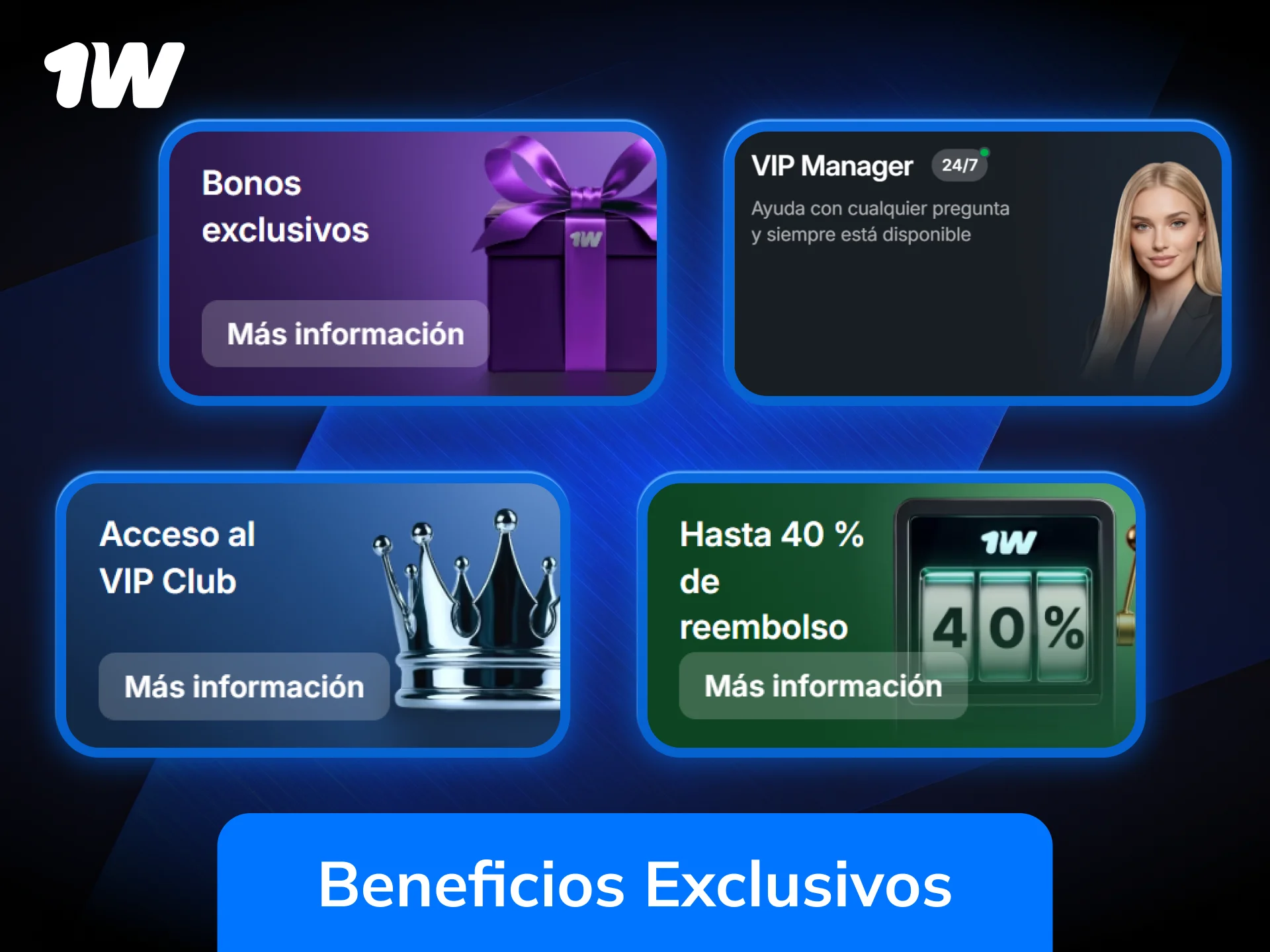 Obtén beneficios VIP exclusivos al registrarte en el sitio oficial de 1w.